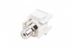 Hyperline 246975 KJ1-RCA/WH-D-WH Вставка формата Keystone Jack с проходным адаптером RCA