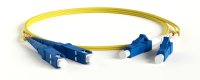 Hyperline 454664 FC-D2-9A1-LC/UR-SC/UR-H-1M-LSZH-YL Патч-корд волоконно-оптический (шнур) SM 9/125 (G.657)