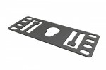 Hyperline 444557 PMR-1U-TM-RAL9005 Кронштейн 1U, Т-пазы и с перфорацией под крепеж типа "монетка"