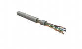 Hyperline 498433 FUTP4R-C6-S23-IN-LSLTX-GY-305 (305 м) Кабель витая пара, экранированный F/UTP