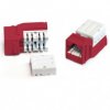 Hyperline Вставка Keystone Jack RJ-45 KJNE-8P8C-C5e-90-RD