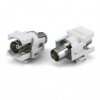 Hyperline Вставка формата Keystone Jack с проходным адаптером BNC KJ1-BNC-D-WH