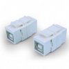 Hyperline Вставка формата Keystone Jack с проходным адаптером USB 2.0 (Type B) KJ1-USB-B2-WH
