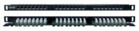 Hyperline Патч-панель высокой плотности 19 0.5U, 24 порта RJ-45 PPHD-19-24-8P8C-C5E-110D