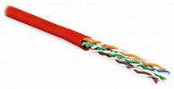 Hyperline Кабель витая пара, неэкранированная U/UTP, категория 5e, 4 пары (24 AWG), многожильный (patсh), UUTP4-C5E-P24-IN-LSZH-RD-305