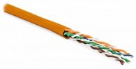 Hyperline Кабель витая пара, неэкранированная U/UTP, категория 5e, 4 пары (24 AWG), многожильный (patсh), UUTP4-C5E-P24-IN-LSZH-OR-305
