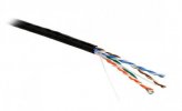 Hyperline Кабель витая пара, неэкранированная U/UTP, категория 5e, 4 пары (24 AWG), UUTP4-C5E-P24-IN-LSZH-BK-305