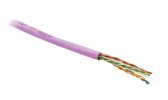 Hyperline Кабель витая пара, неэкранированная U/UTP, категория 6, 4 пары (23 AWG), одножильный (solid), UUTP4-C6-S23-IN-PVC-PK-305