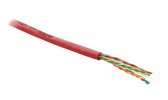 Hyperline Кабель витая пара, неэкранированная U/UTP, категория 6, 4 пары (23 AWG), одножильный (solid), UUTP4-C6-S23-IN-PVC-RD-305