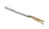 Hyperline Кабель витая пара, неэкранированная U/UTP, категория 6, 4 пары (23 AWG), одножильный (solid), UUTP4-C6-S23-IN-PVC-WH-305