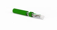 Hyperline Кабель витая пара, неэкранированная U/UTP, категория 6a (10GBE), 4 пары (23 AWG), одножильный (solid), LSZH, UUTP4-C6A-S23-IN-LSZH-GN-500