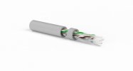 Hyperline Кабель витая пара, неэкранированная U/UTP, категория 6a (10GBE), 4 пары (23 AWG), одножильный (solid), LSZH, UUTP4-C6A-S23-IN-LSZH-GY-500