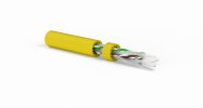 Hyperline Кабель витая пара, неэкранированная U/UTP, категория 6a (10GBE), 4 пары (23 AWG), одножильный (solid), LSZH, UUTP4-C6A-S23-IN-LSZH-YL-500