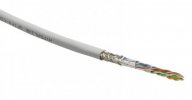 Hyperline Кабель витая пара SF/UTP, категория 5e, 4 пары (24 AWG), одножильный (solid), SFUTP4-C5E-S24-IN-LSZH-WH-305