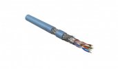 Hyperline Кабель витая пара, экранированная SF/UTP, категория 5e, 4 пары (26 AWG), многожильный (patch), SFUTP4-C5E-P26-IN-LSZH-BL-305