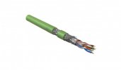 Hyperline Кабель витая пара, экранированная SF/UTP, категория 5e, 4 пары (26 AWG), многожильный (patch), SFUTP4-C5E-P26-IN-LSZH-GN-305
