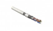 Hyperline Кабель витая пара, экранированная SF/UTP, категория 5e, 4 пары (26 AWG), многожильный (patch), SFUTP4-C5E-P26-IN-LSZH-WH-305