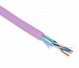 Hyperline Кабель витая пара, экранированная F/UTP, категории 5e, 4 пары (26 AWG), многожильный (patch), FUTP4-C5E-P26-IN-PVC-PK-305