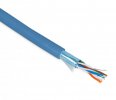 Hyperline Кабель витая пара, экранированная F/UTP, категории 5e, 4 пары (26 AWG), многожильный (patch), FUTP4-C5E-P26-IN-PVC-BL-305