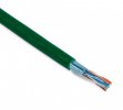 Hyperline Кабель витая пара, экранированная F/UTP, категории 5e, 4 пары (26 AWG), многожильный (patch), FUTP4-C5E-P26-IN-PVC-GN-305