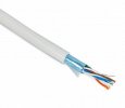 Hyperline Кабель витая пара, экранированная F/UTP, категории 5e, 4 пары (26 AWG), многожильный (patch), FUTP4-C5E-P26-IN-PVC-WH-305
