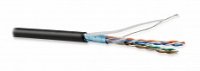Hyperline Кабель витая пара, экранированная F/UTP, категория 5e, 4 пары (26 AWG), многожильный (patch), FUTP4-C5E-P26-IN-LSZH-BK-305