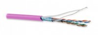 Hyperline Кабель витая пара, экранированная F/UTP, категория 5e, 4 пары (26 AWG), многожильный (patch), FUTP4-C5E-P26-IN-LSZH-PK-305
