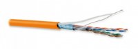 Hyperline Кабель витая пара, экранированная F/UTP, категория 5e, 4 пары (26 AWG), многожильный (patch), FUTP4-C5E-P26-IN-LSZH-OR-305