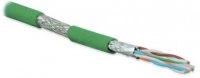 Hyperline Кабель витая пара, экранированная (S/FTP), категория 6a, 4 пары (23 AWG), одножильный (solid), SFTP4-C6A-S23-IN-LSZH-GN-500