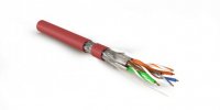 Hyperline Кабель витая пара, экранированная S/FTP, категория 7A (1000MHz), 4 пары (23 AWG), одножильный (solid), SFTP4-C7A-S23-IN-LSZH-RD-500