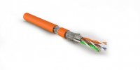 Hyperline Кабель витая пара, экранированная S/FTP, категория 7 (600 MHz), 4 пары (26 AWG), многожильный (patch), SFTP4-C7-P26-IN-LSZH-OR-500