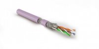 Hyperline Кабель витая пара, экранированная S/FTP, категория 7 (600 MHz), 4 пары (26 AWG), многожильный (patch), SFTP4-C7-P26-IN-LSZH-PK-500