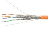 Hyperline 45528 FUTP4-C5E-S24-IN-LSZH-OR-305 (305 м) Кабель витая пара, экранированный F/UTP