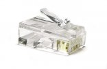 Hyperline Разъем RJ-45 под витую пару, категория 6 PLUG-8P8C-UV-C6-TW-SH-10
