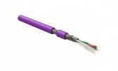 Hyperline Кабель для шины PROFIBus-DP, 1x2x22 AWG, однопроволочные жилы (solid), SF/UTP, LSZH, PFDP-SF-1x2x22/1-LSZH-VL