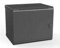 Hyperline Шкаф настенный 19-дюймовый (19"), 6U, 367x600х300мм, стальная дверь, несъемные стенки, TWL-0630-SR-RAL9005