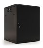 Hyperline Шкаф настенный 19-дюймовый (19"), 18U, 908x600х450мм, металлическая передняя дверь с замком, TWB-1845-SR-RAL9004