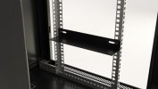 Hyperline Шкаф настенный 19-дюймовый (19"), 22U, 1086x600х450мм, металлическая передняя дверь с замком, TWB-2245-SR-RAL9004