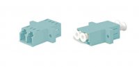 Hyperline 448020 FA-P11Z-DLC/DLC-N/WH-AQ Оптический проходной адаптер LC-LC, MM (OM3)
