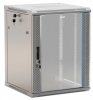 Hyperline Шкаф настенный 19-дюймовый (19"), 22U, 1086x600х600мм, стеклянная дверь с перфорацией по бокам, TWB-2266-GP-RAL7035