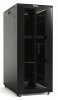 Hyperline Шкаф напольный 19-дюймовый, 18U, 988x600х600 мм (ВхШхГ), передняя и задняя распашные перфорированные двери (75%), TTB-1866-DD-RAL9004