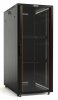 Hyperline Шкаф напольный 19-дюймовый, 22U, 1166x600х1000 мм (ВхШхГ), передняя стеклянная дверь со стальными перфорированными боковинами, TTB-2261-AS-RAL9004