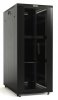 Hyperline Шкаф напольный 19-дюймовый, 27U, 1388x600х600 мм (ВхШхГ), передняя и задняя распашные перфорированные двери (75%),TTB-2766-DD-RAL9004