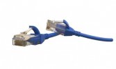 Hyperline Патч-корд U/UTP, категория 6 (100% Fluke Component Tested), 28AWG, LSZH, 1 м, PC-LPT-UTP-RJ45-RJ45-C6-1M-LSZH-BL