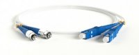 Hyperline Патч-корд волоконно-оптический (шнур) SM 9/125 (G657), FC/UPC-SC/UPC, 2.0 мм, duplex, LSZH, FC-D2-9A1-FC/UR-SC/UR-H-2M-LSZH-WH