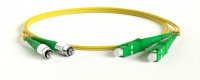 Hyperline Патч-корд волоконно-оптический (шнур) SM 9/125 (OS2), FC/APC-SC/APC, 2.0 мм, duplex, LSZH, FC-D2-9-FC/AR-SC/AR-H-3M-LSZH-YL