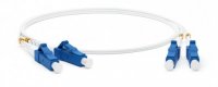 Hyperline Патч-корд волоконно-оптический (шнур) SM 9/125 (G.657), LC/UPC-LC/UPC, 2.0 мм, duplex, LSZH, FC-D2-9A1-LC/UR-LC/UR-H-1M-LSZH-WH