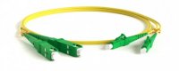 Hyperline Патч-корд волоконно-оптический (шнур) SM 9/125 (OS2), LC/APC-SC/APC, 2.0 мм, duplex, LSZH, FC-D2-9-LC/AR-SC/AR-H-2M-LSZH-YL
