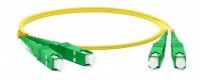 Hyperline Патч-корд волоконно-оптический (шнур) SM 9/125 (OS2), SC/APC-SC/APC, 2.0 мм, duplex, LSZH, FC-D2-9-SC/AR-SC/AR-H-2M-LSZH-YL