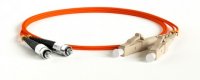 Hyperline Патч-корд волоконно-оптический (шнур) MM 62.5/125, FC-LC, 2.0 мм, duplex, LSZH, 1 м, FC-D2-62-FC/PR-LC/PR-H-1M-LSZH-OR